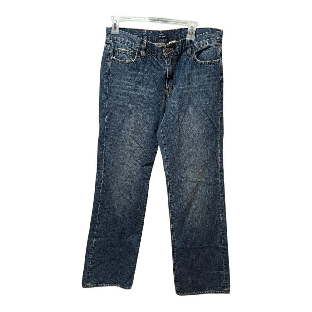 J.Crew Straight Leg Jeans Womens Size 10 Blue Excellent Cotton Denim Pants